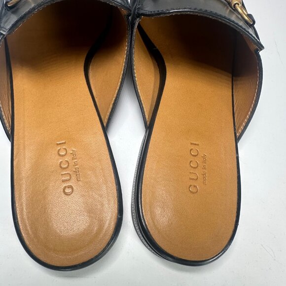 Gucci Princetown Leather Mules Slides in Nero 39 - Picture 7 of 16